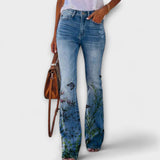 Neda - Pantalones con Estampado Floral