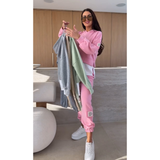 Dana | Conjunto de Sudadera Femenino con Detalles Tejidos
