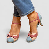 Bellarosa | Zapatillas de punta redonda con nudo y tiras