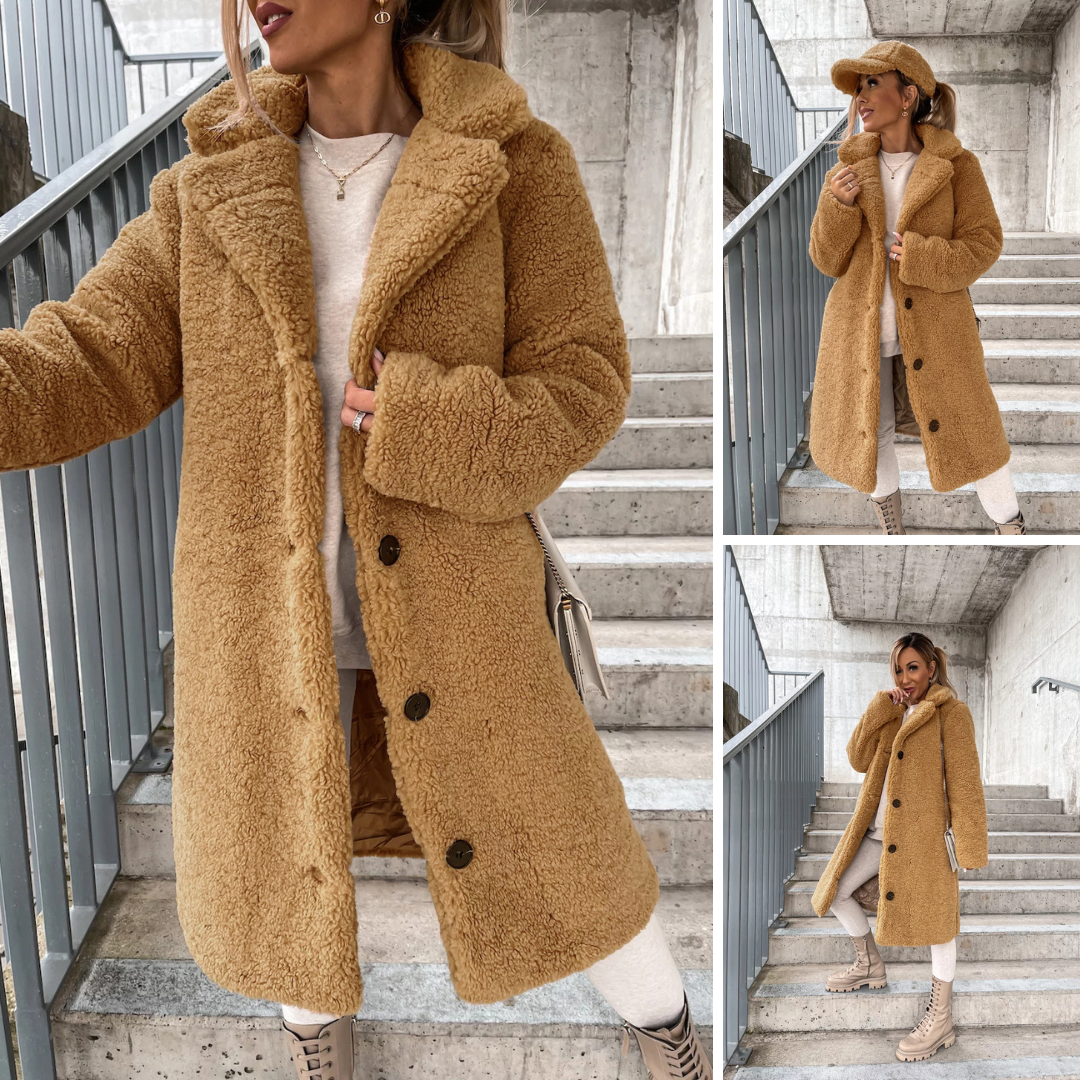 Elora™ | Abrigo Largo de Teddy para Mujeres