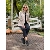 Emma | Chaqueta de punto acolchada con cremallera para mujeres