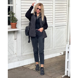 Emma | Chaqueta de punto acolchada con cremallera para mujeres