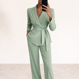 Ilse | Conjunto Chic con Chaqueta y Pantalón Suelto
