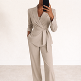 Ilse | Conjunto Chic con Chaqueta y Pantalón Suelto