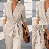 Ilse | Conjunto Chic con Chaqueta y Pantalón Suelto