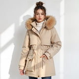 Parka con Capucha de Piel Artificial