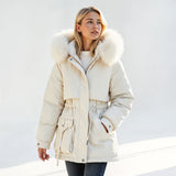 Parka con Capucha de Piel Artificial