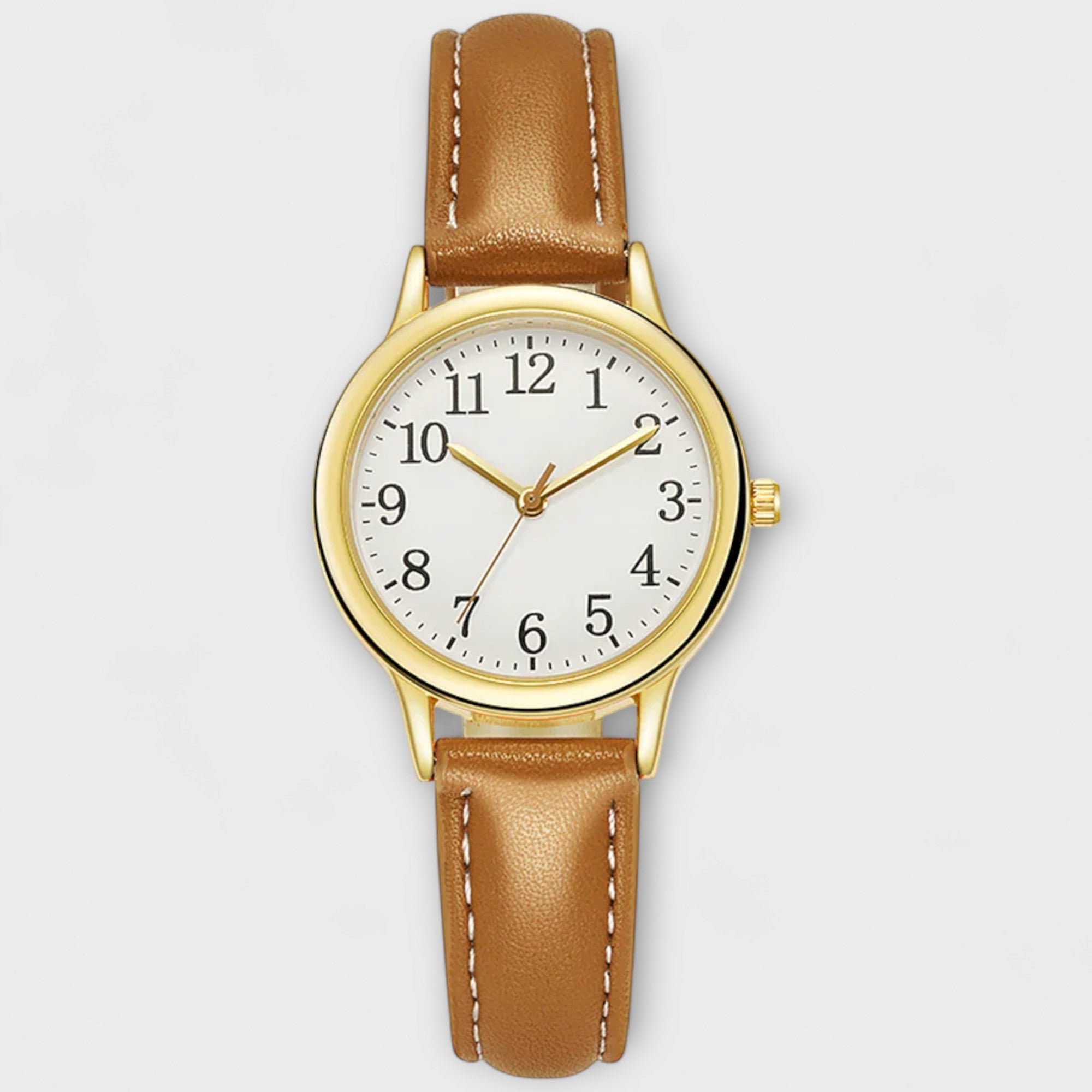 Katarina® - Reloj Clásico con Correa de Cuero Verde