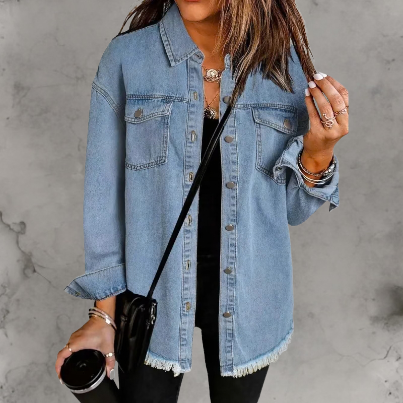 Chaqueta de Denim Kelly con Botones