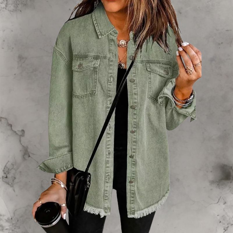 Chaqueta de Denim Kelly con Botones