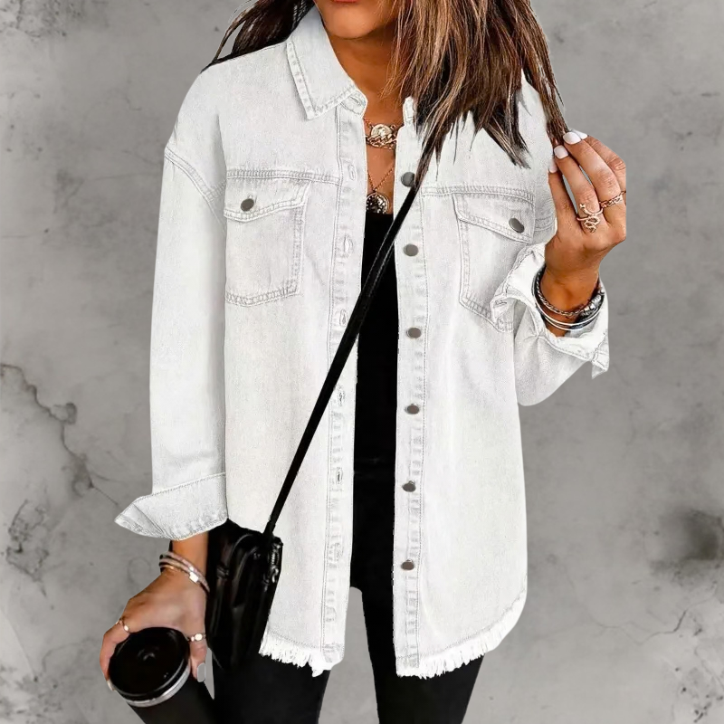 Chaqueta de Denim Kelly con Botones
