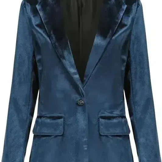 Marie | Blazer de terciopelo suave