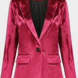 Marie | Blazer de terciopelo suave