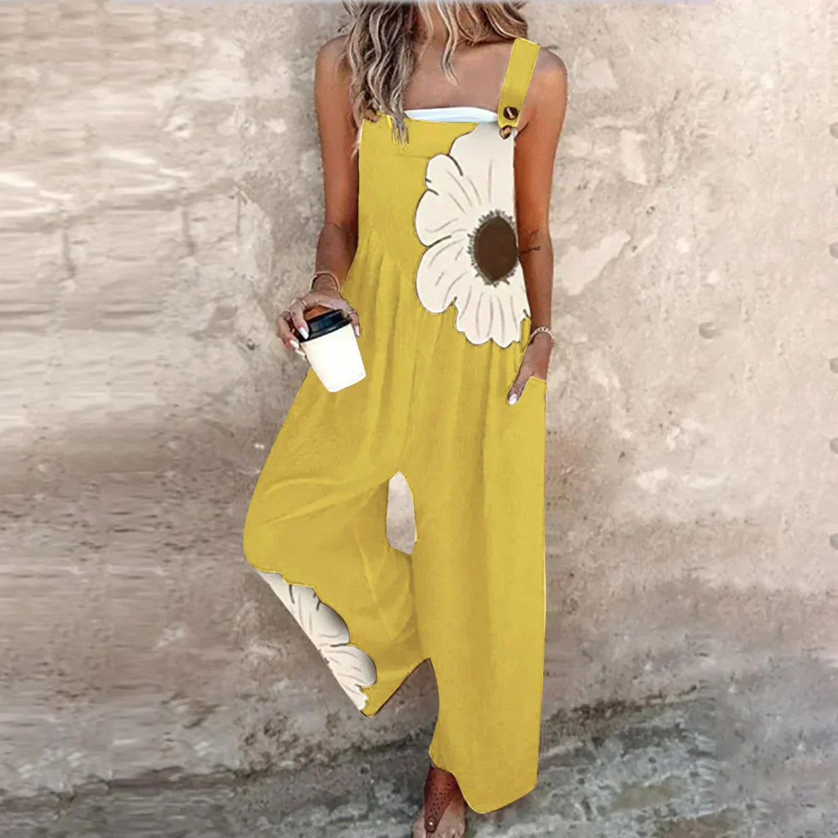 DLEACROIX | Cómoda Salopette Impresa
