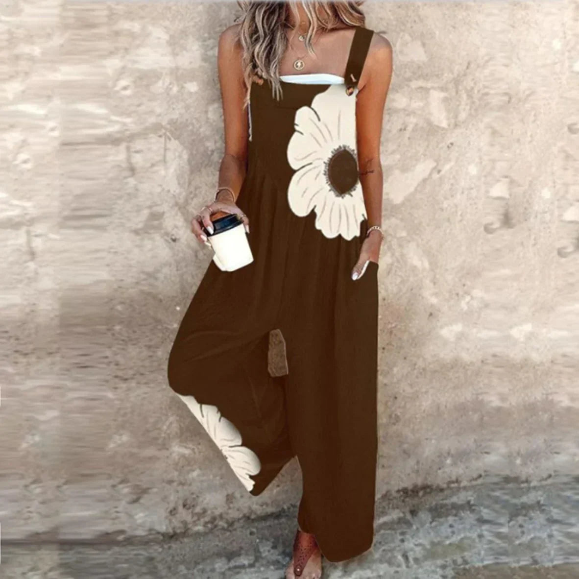 DLEACROIX | Cómoda Salopette Impresa