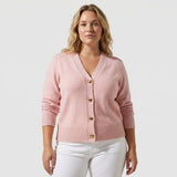Olivia | Elegante chal femenino con botones dorados