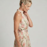 Aurelle | Vestido Midi Floral con Escote Halter
