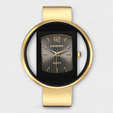 Viktorija® - Reloj dorado de diseño geométrico