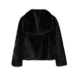 Annemiek | Chaqueta Corto Femenina con Cuello Amplio