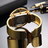 Viktorija® - Reloj dorado de diseño geométrico