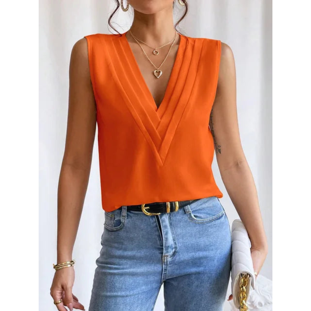 Samantha | Luxe Viscose Sleeveless Top