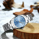 Nika® - Reloj de Plata con Esfera Rosa