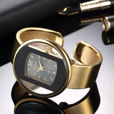 Viktorija® - Reloj dorado de diseño geométrico