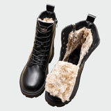 Kristina - Botas de cuero para la temporada invernal