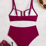 Anne | Bikini con detalle en forma de U dorada