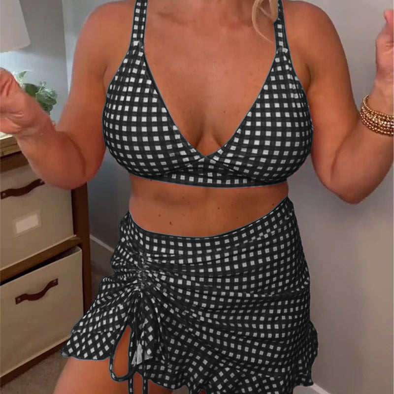 Kiki | Bikini Set con Falda y Braguitas Integradas