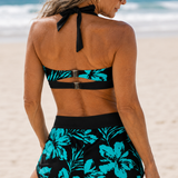 Linda | Conjunto de Bikini Floral con Calzón Boyshort