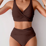 Jasmijn | Bikini de tiro alto con detalle retorcido