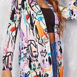 Tanja | Graffiti Print Blazer