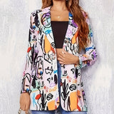 Tanja | Graffiti Print Blazer
