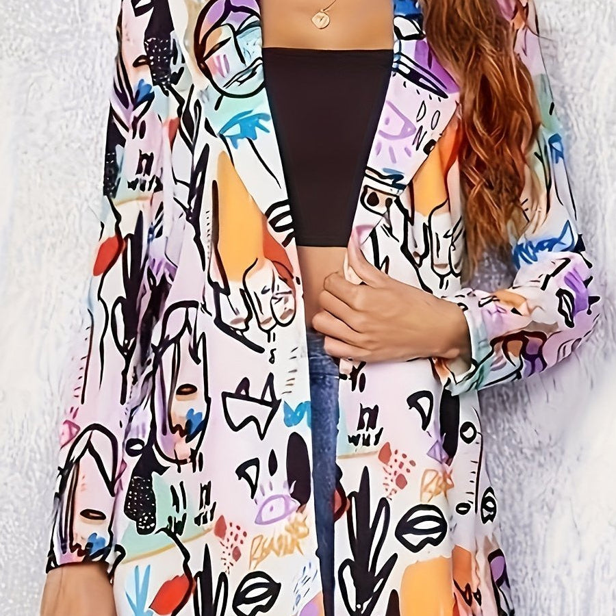 Tanja | Graffiti Print Blazer