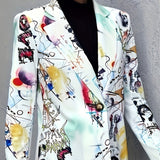 Tanja | Graffiti Print Blazer