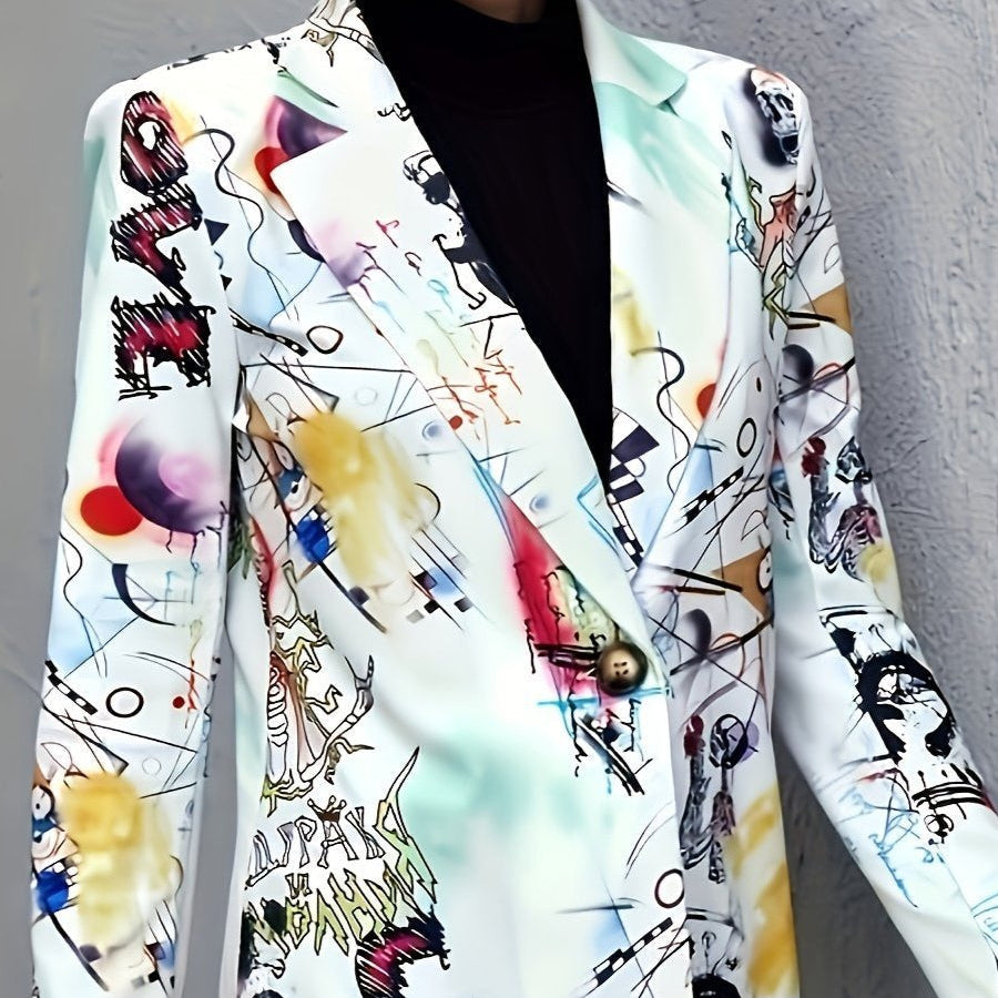 Tanja | Graffiti Print Blazer
