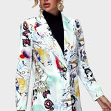 Tanja | Graffiti Print Blazer