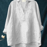 Andrea | Elegante Blusa de Verano de Lino