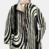 SORAYA | Chaqueta Casual Acolchada con Diseño Geométrico Abstracto
