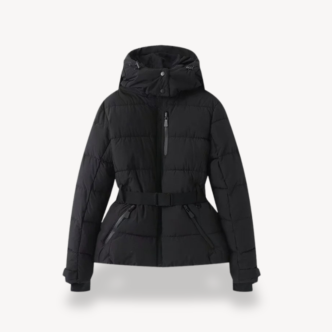 Dalia | Abrigo de Invierno Acolchado con Cinturón
