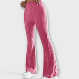 Jéssica - Pantalones de Tejido de Canalé