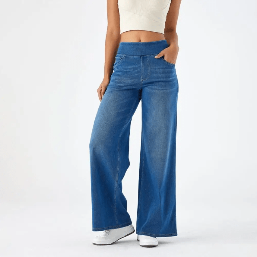 Verica - Pantalones Cómodos de Tela Elástica