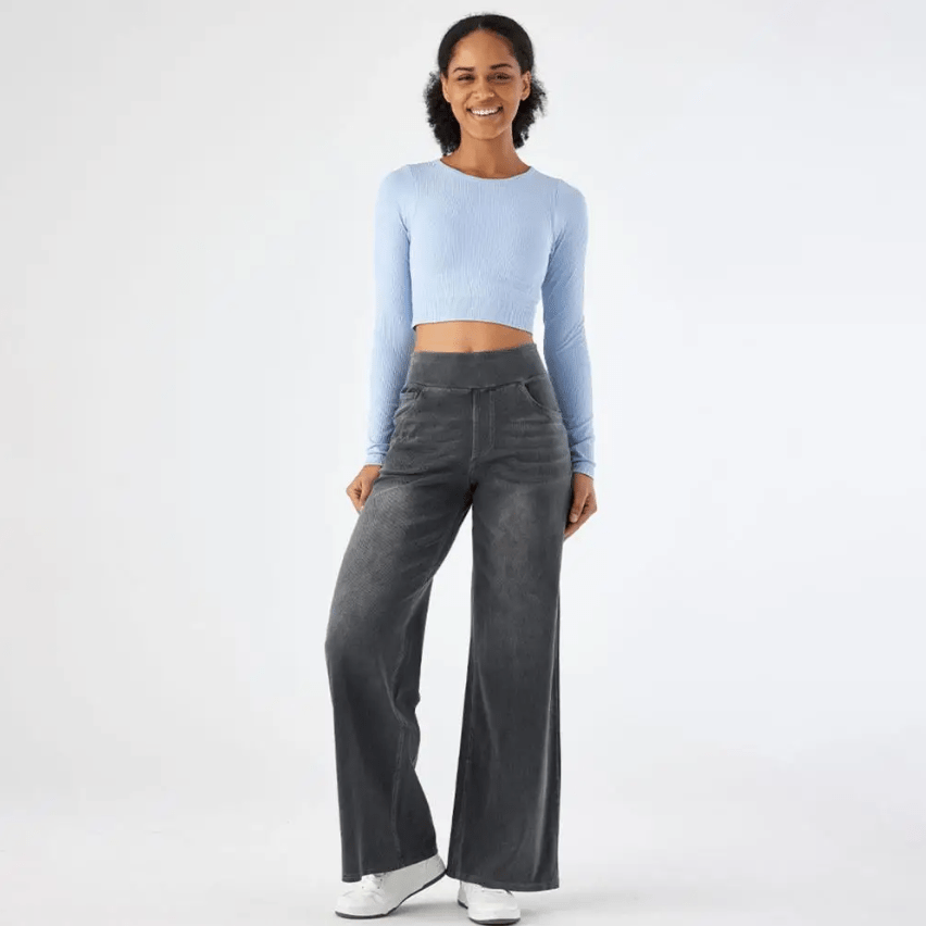 Verica - Pantalones Cómodos de Tela Elástica