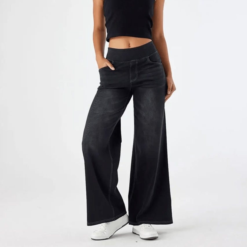 Verica - Pantalones Cómodos de Tela Elástica