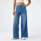 Verica - Pantalones Cómodos de Tela Elástica