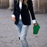 Caterina | Sofisticado Blazer de Terciopelo