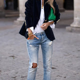Caterina | Sofisticado Blazer de Terciopelo