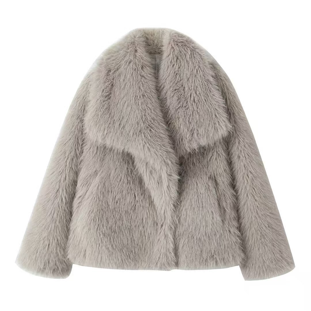 Annemiek | Chaqueta Corto Femenina con Cuello Amplio