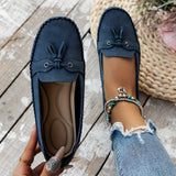 Nadine - Mocasines Clásicos con Adorno de Borlas
